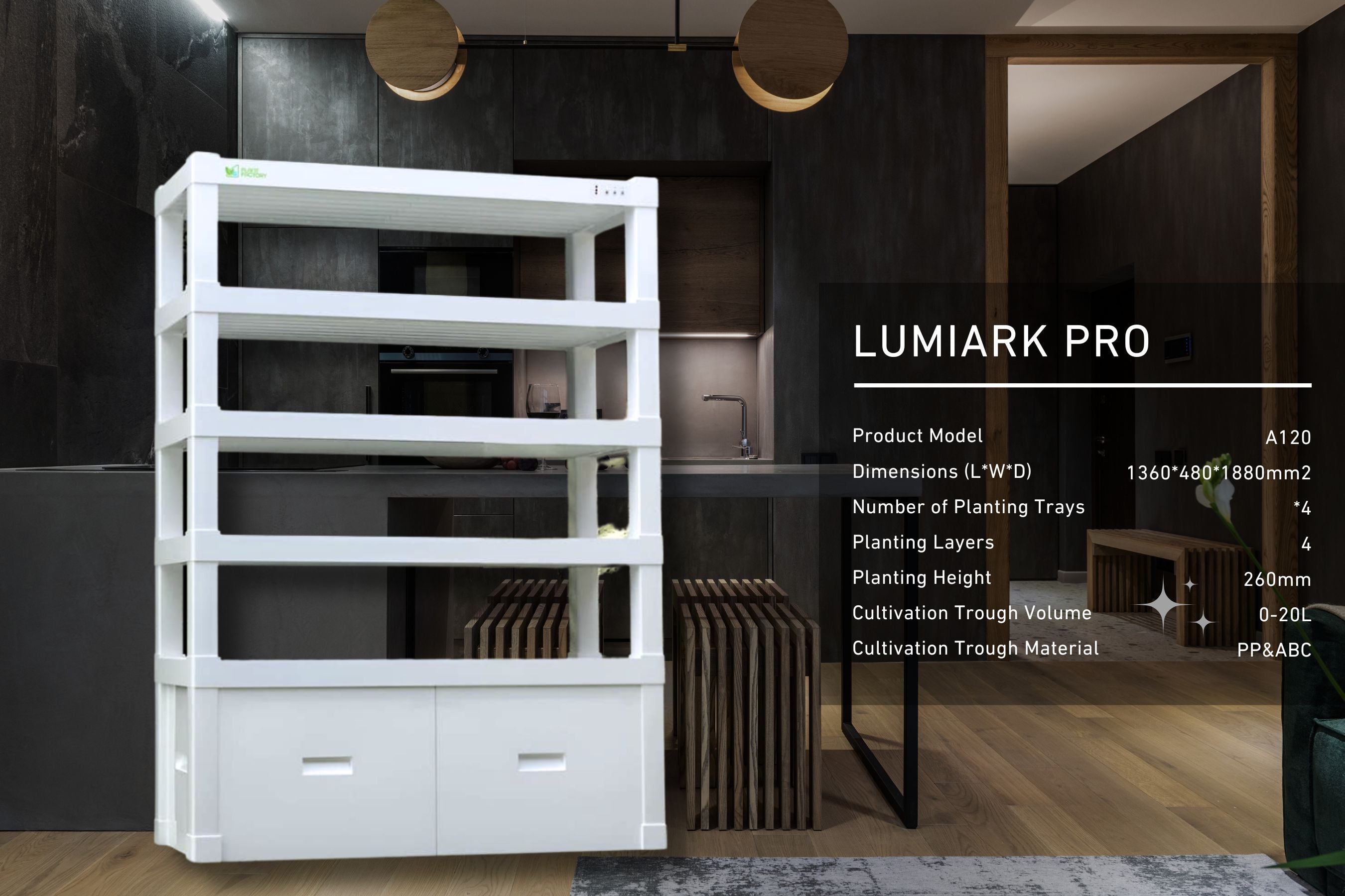 Indoor Hydroponic Garden Growing System - LumiArk Pro